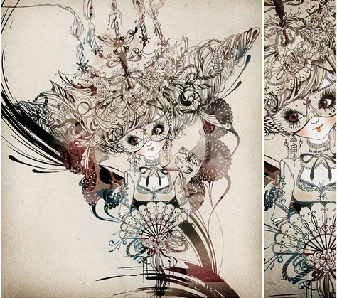  from Chinese Artist Lock Sin - A Pirate meets Chinese Tattoo inspired.
