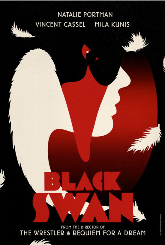 I have yet to see Black Swan, but after seeing these posters, 